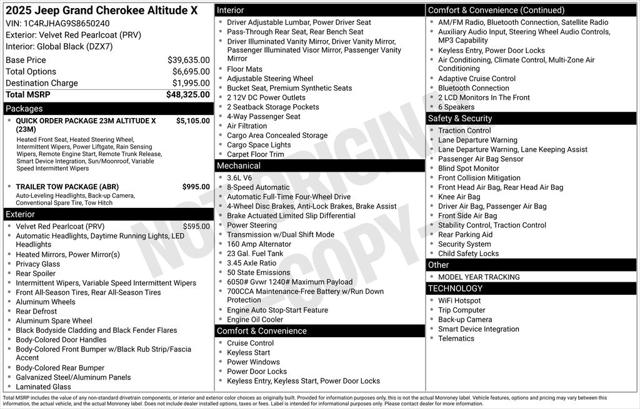 2025 Jeep Grand Cherokee Altitude X 4x4