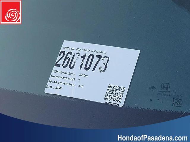 2026 Honda Accord Sedan SE