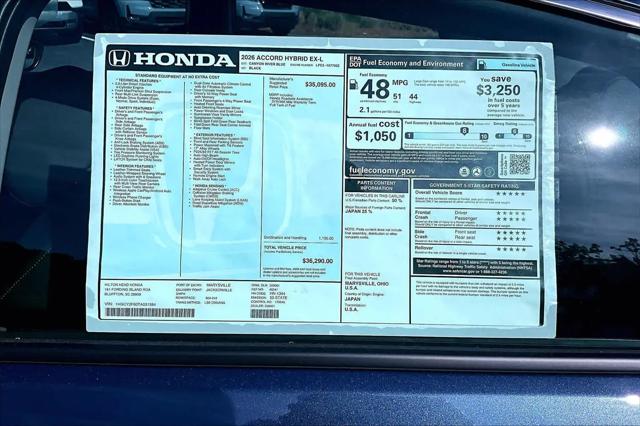 2026 Honda Accord Sedan EX-L