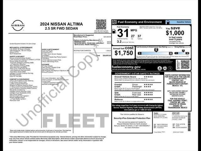 2024 Nissan Altima SR FWD