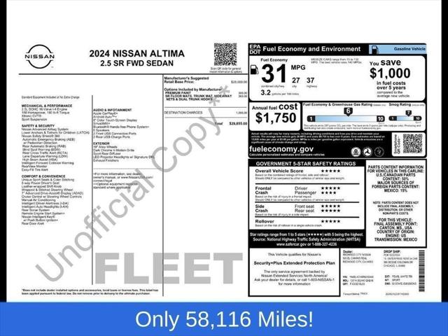 2024 Nissan Altima SR FWD