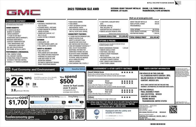 2023 GMC Terrain AWD SLE