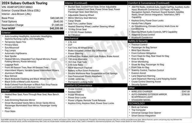 2024 Subaru Outback Touring