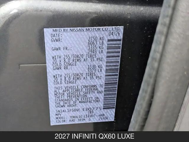 2027 INFINITI QX60 LUXE