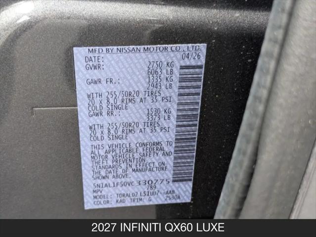 2027 INFINITI QX60 LUXE