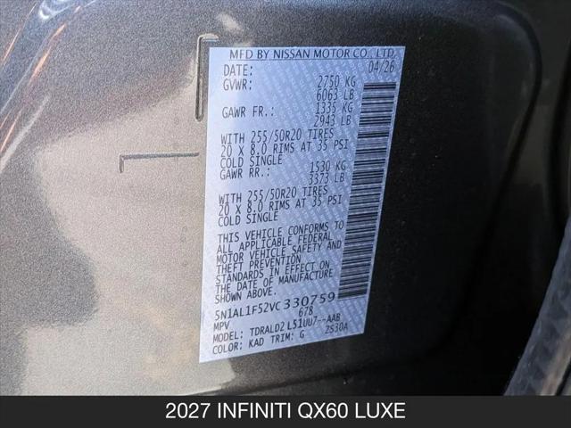 2027 INFINITI QX60 LUXE