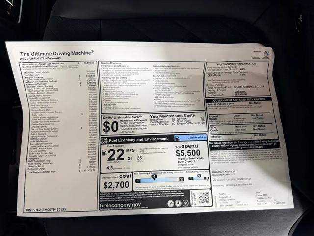 2027 BMW X7 xDrive40i