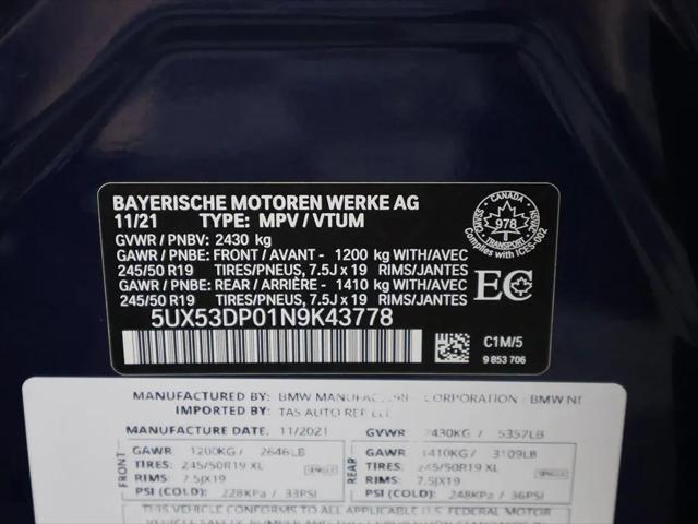 2022 BMW X3 xDrive30i