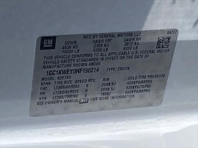 2017 Chevrolet Silverado 2500HD LTZ