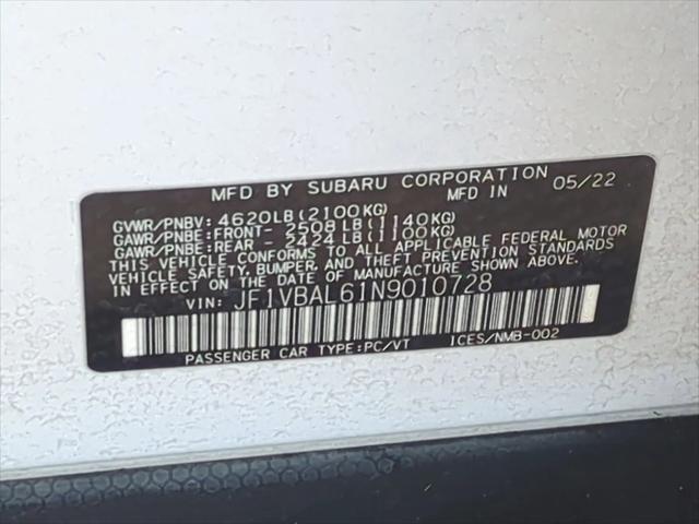 2022 Subaru WRX Limited