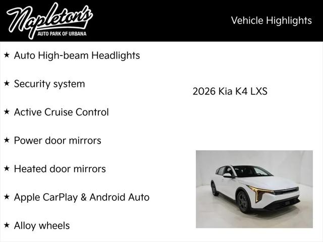 2026 Kia K4 LXS