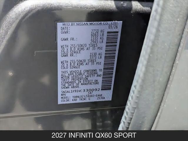 2027 INFINITI QX60 SPORT