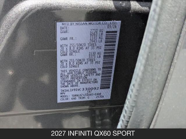 2027 INFINITI QX60 SPORT