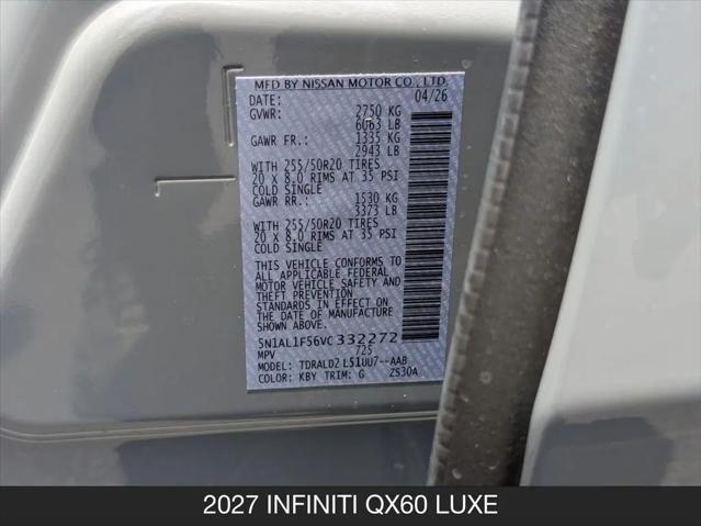 2027 INFINITI QX60 LUXE