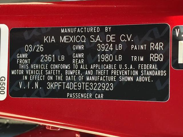 2026 Kia K4 LXS
