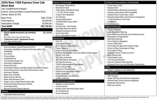 2026 Ram 1500 Express Crew Cab 4x4 57 Box