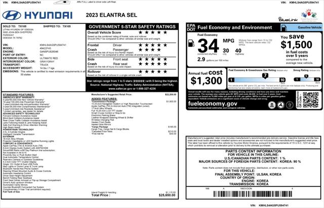 2023 Hyundai Elantra SEL