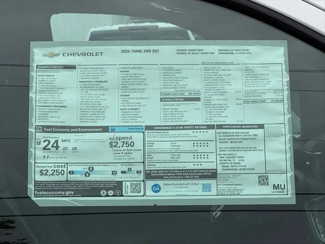 2026 Chevrolet Tahoe 2WD RST