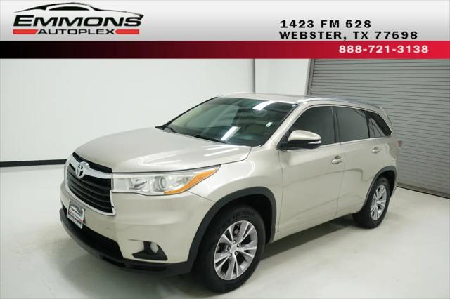 2014 Toyota Highlander XLE V6 for sale in Webster, TX