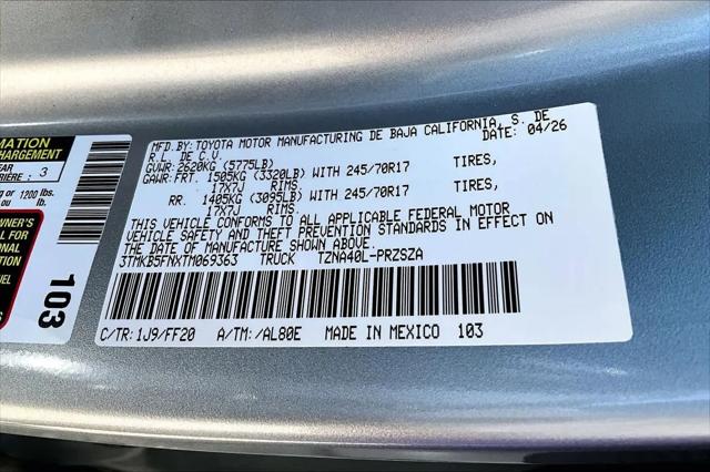 2026 Toyota Tacoma SR5