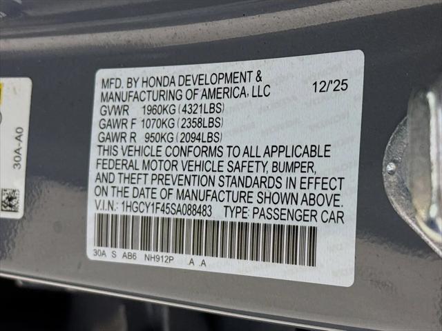 2025 Honda Accord Sedan SE