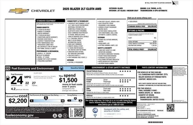 2025 Chevrolet Blazer AWD 2LT