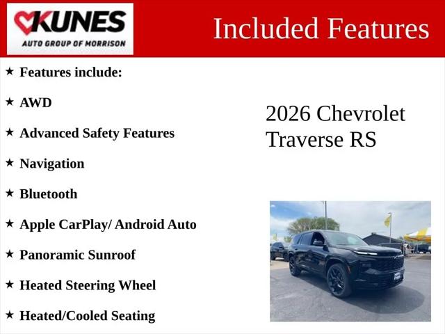 2026 Chevrolet Traverse AWD RS
