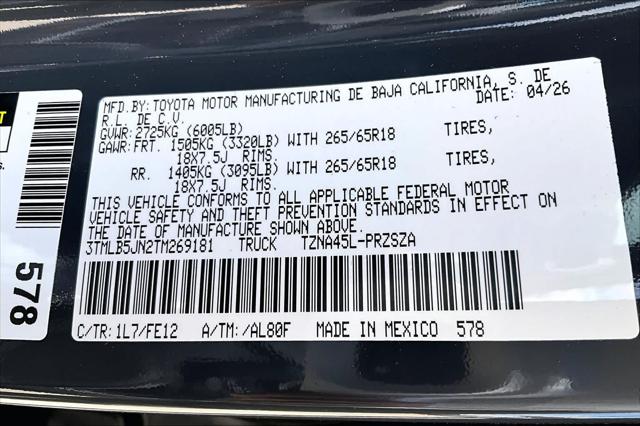 2026 Toyota Tacoma TRD Sport
