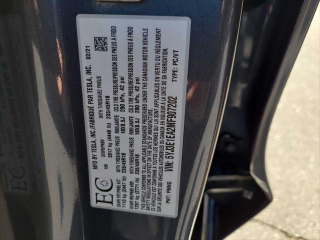 2021 Tesla Model 3 Standard Range Plus Rear-Wheel Drive