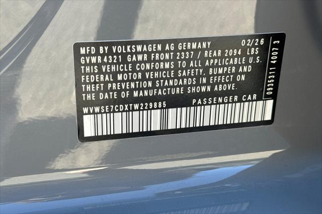 2026 Volkswagen Golf GTI SE
