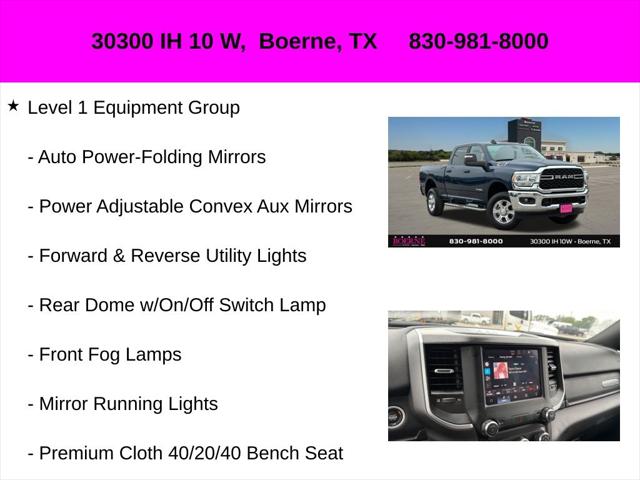 2024 Ram 2500 Big Horn Crew Cab 4x4 6'4" Box