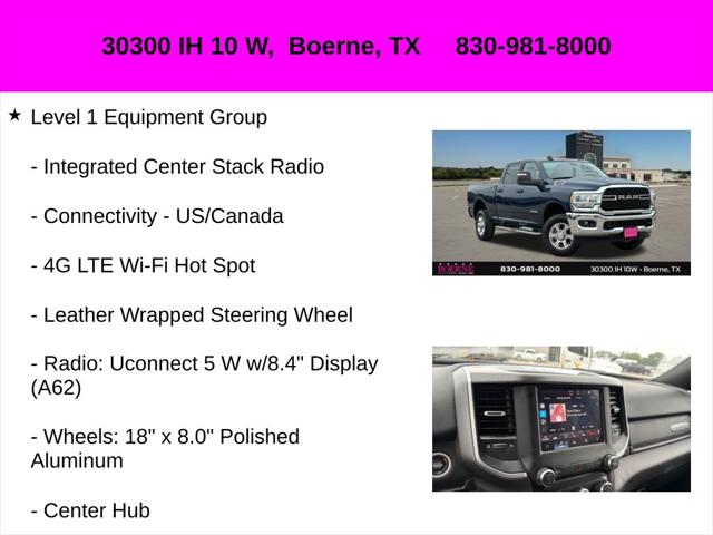 2024 Ram 2500 Big Horn Crew Cab 4x4 6'4" Box
