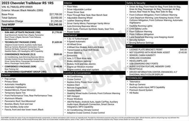 2023 Chevrolet Trailblazer AWD RS