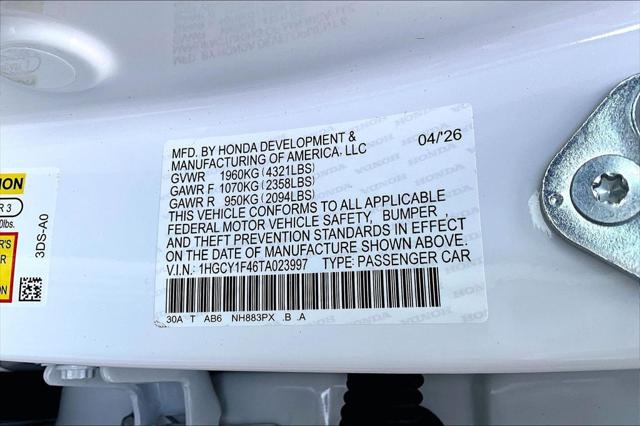 2026 Honda Accord Sedan SE