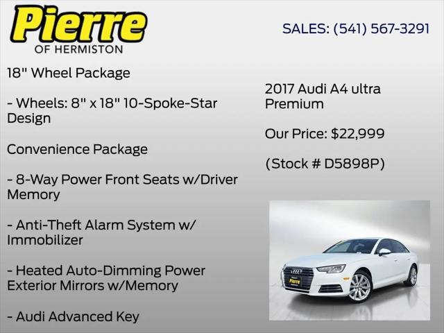 2017 Audi A4 2.0T ultra Premium