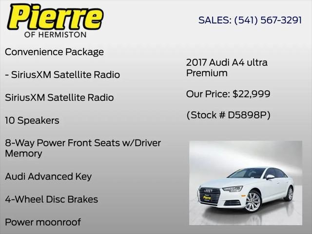 2017 Audi A4 2.0T ultra Premium