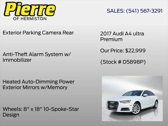 2017 Audi A4 2.0T ultra Premium
