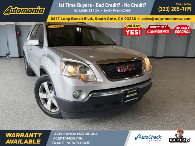 2012 GMC Acadia SLT-1 for sale in South Gate, CA