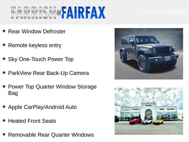 2026 Jeep Wrangler WRANGLER 4-DOOR WILLYS 2026 Jeep Wrangler WRANGLER 4-DOOR WILLYS