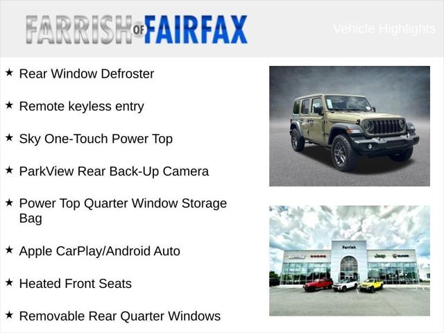 2026 Jeep Wrangler WRANGLER 4-DOOR SPORT S 2026 Jeep Wrangler WRANGLER 4-DOOR SPORT S