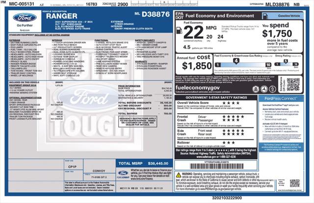 2021 Ford Ranger XLT