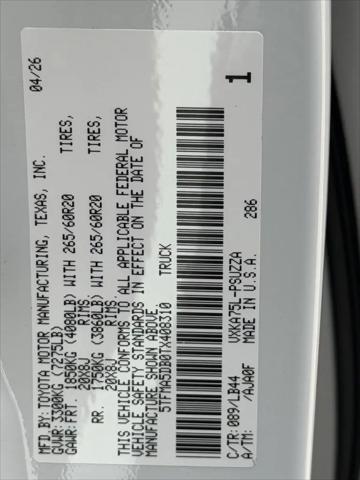 2026 Toyota Tundra 1794 Edition CrewMax 5.5' Bed