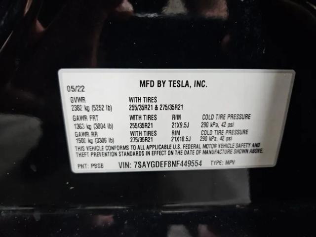 2022 Tesla Model Y Performance Dual Motor All-Wheel Drive