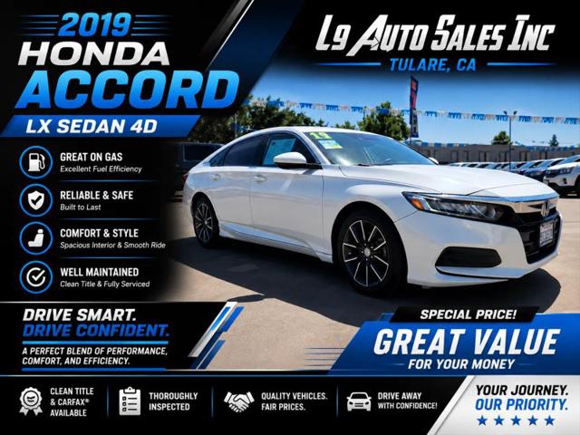 2019 Honda Accord LX for sale in Tulare, CA