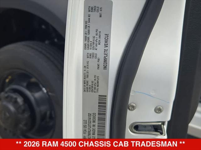 2026 Ram 4500 Chassis Tradesman/Big Horn