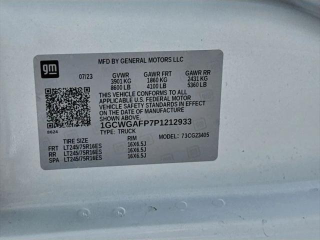 2023 Chevrolet Express Cargo Van RWD 2500 Regular Wheelbase WT
