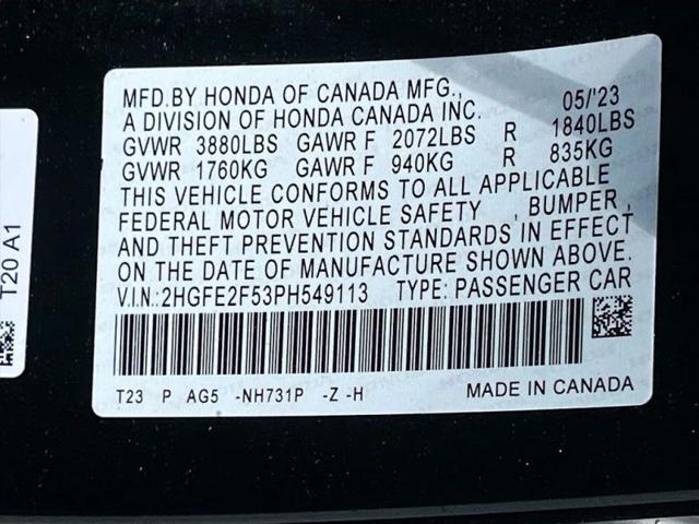 2023 Honda Civic Sport