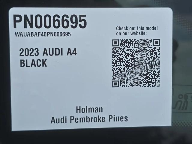 2023 Audi A4 Premium 40 TFSI quattro S tronic