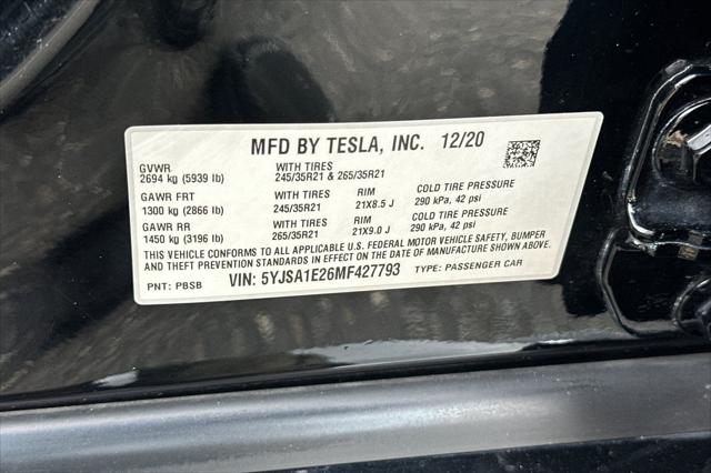 2021 Tesla Model S Long Range Dual Motor All-Wheel Drive