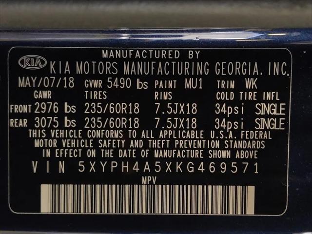 2019 Kia Sorento 3.3L EX